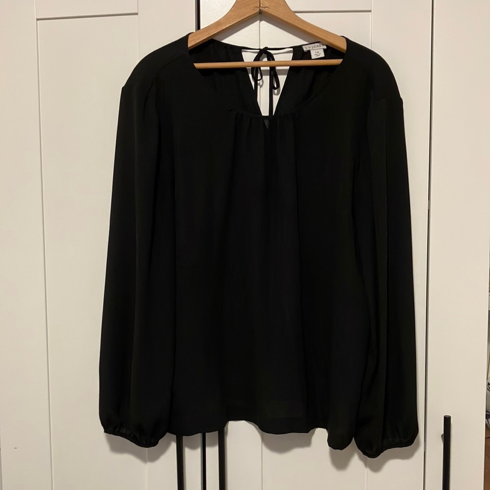 J. Crew semi-sheer blouse